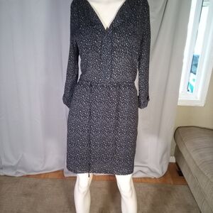 Elegant Black and White Women's Dress